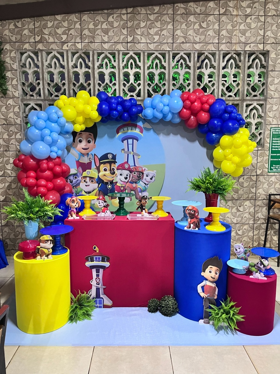 Patrulha Canina - Festa Completa - Kit Festão (Com Balões) - PEGUE E MONTE CATALAGO VEM FESTEJAR PALMAS