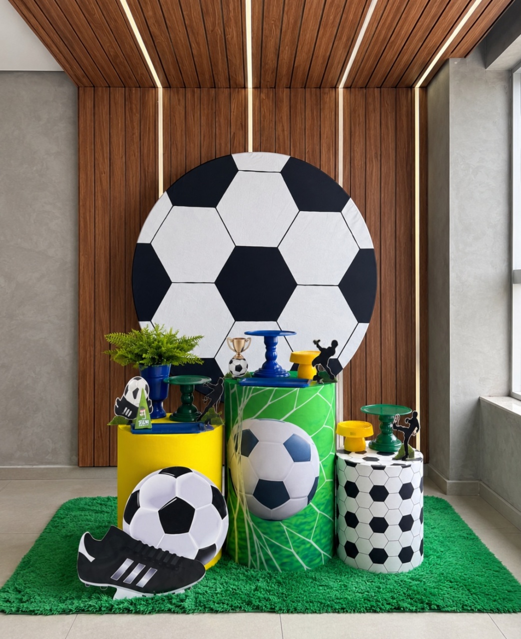 Bola - Copa Do Mundo Futebol Painel Bola - Festa Completa - Kit Festejar - PEGUE E MONTE CATALAGO VEM FESTEJAR PALMAS