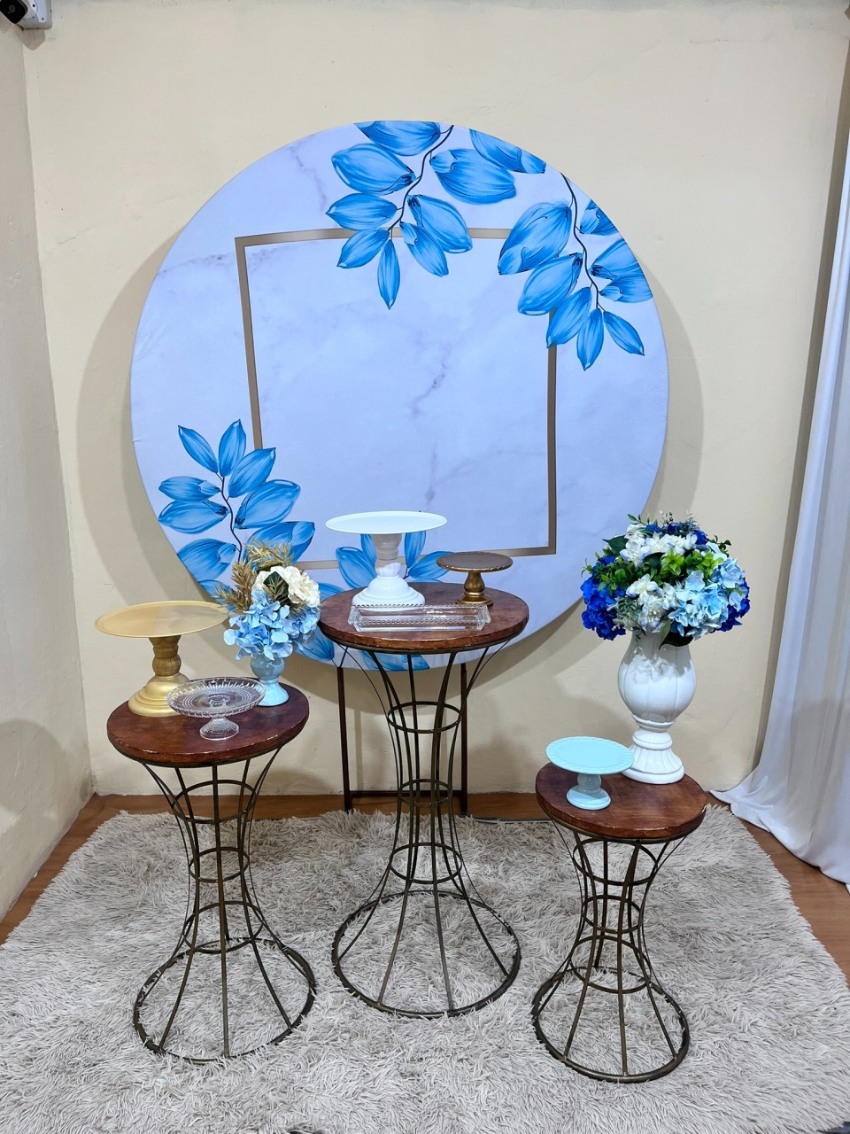 Floral Azul Turquesa - Festa Completa - Kit Festejar - PEGUE E MONTE CATALAGO VEM FESTEJAR PALMAS