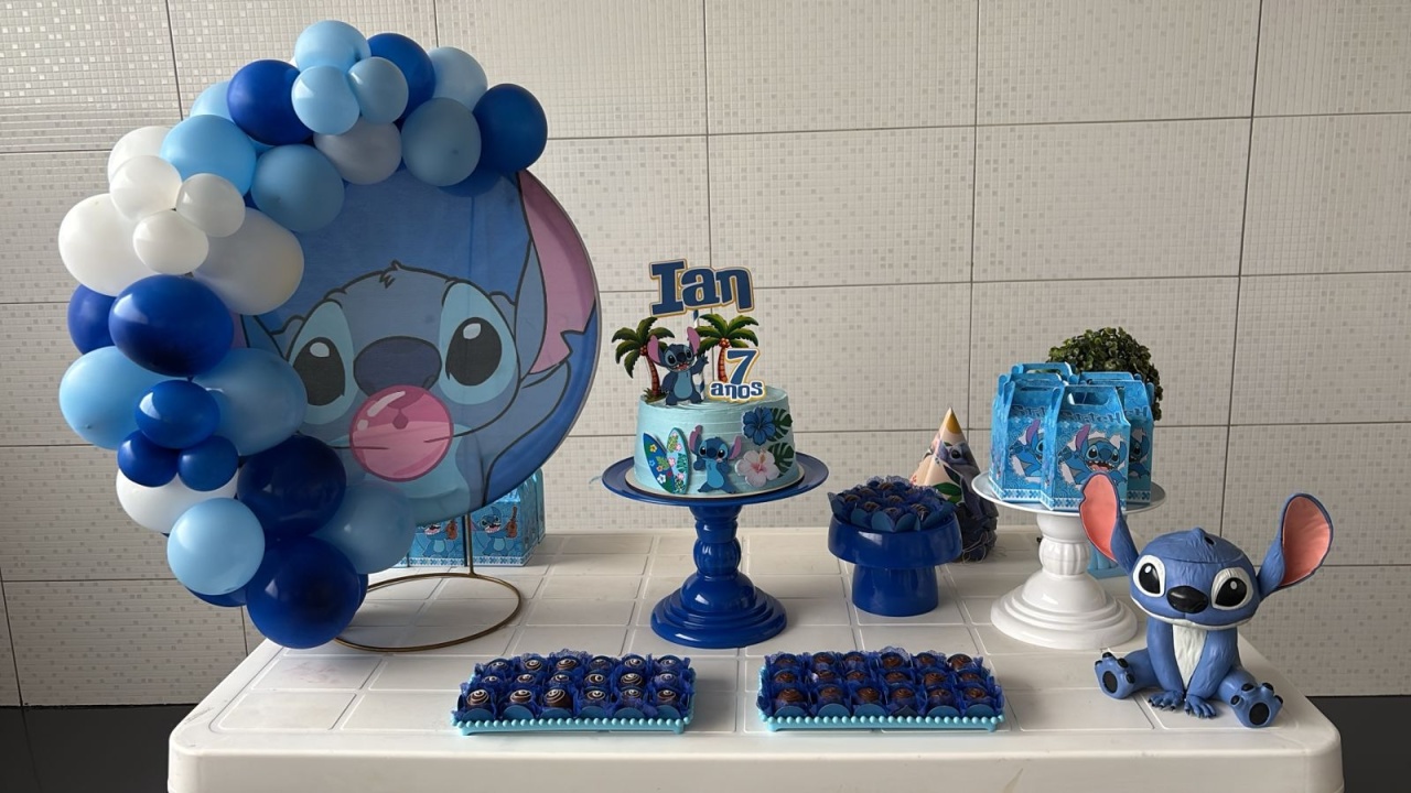 Stitch 1 - Mini Festa - Kit Festejar  - PEGUE E MONTE CATALAGO VEM FESTEJAR PALMAS