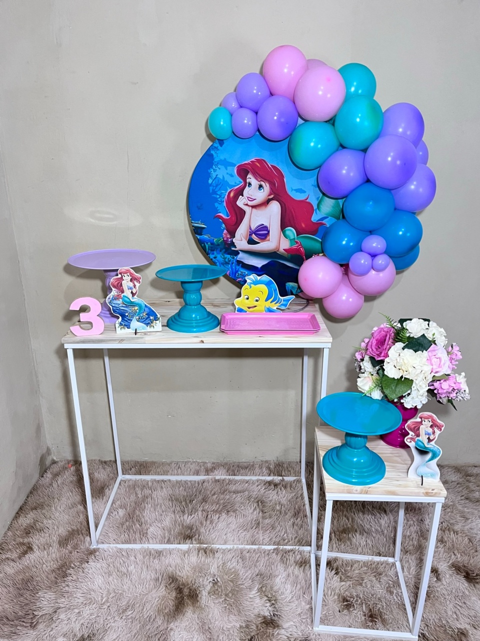 Pequena Sereia 1 - Mini Festa - Kit Comemore - PEGUE E MONTE CATALAGO VEM FESTEJAR PALMAS