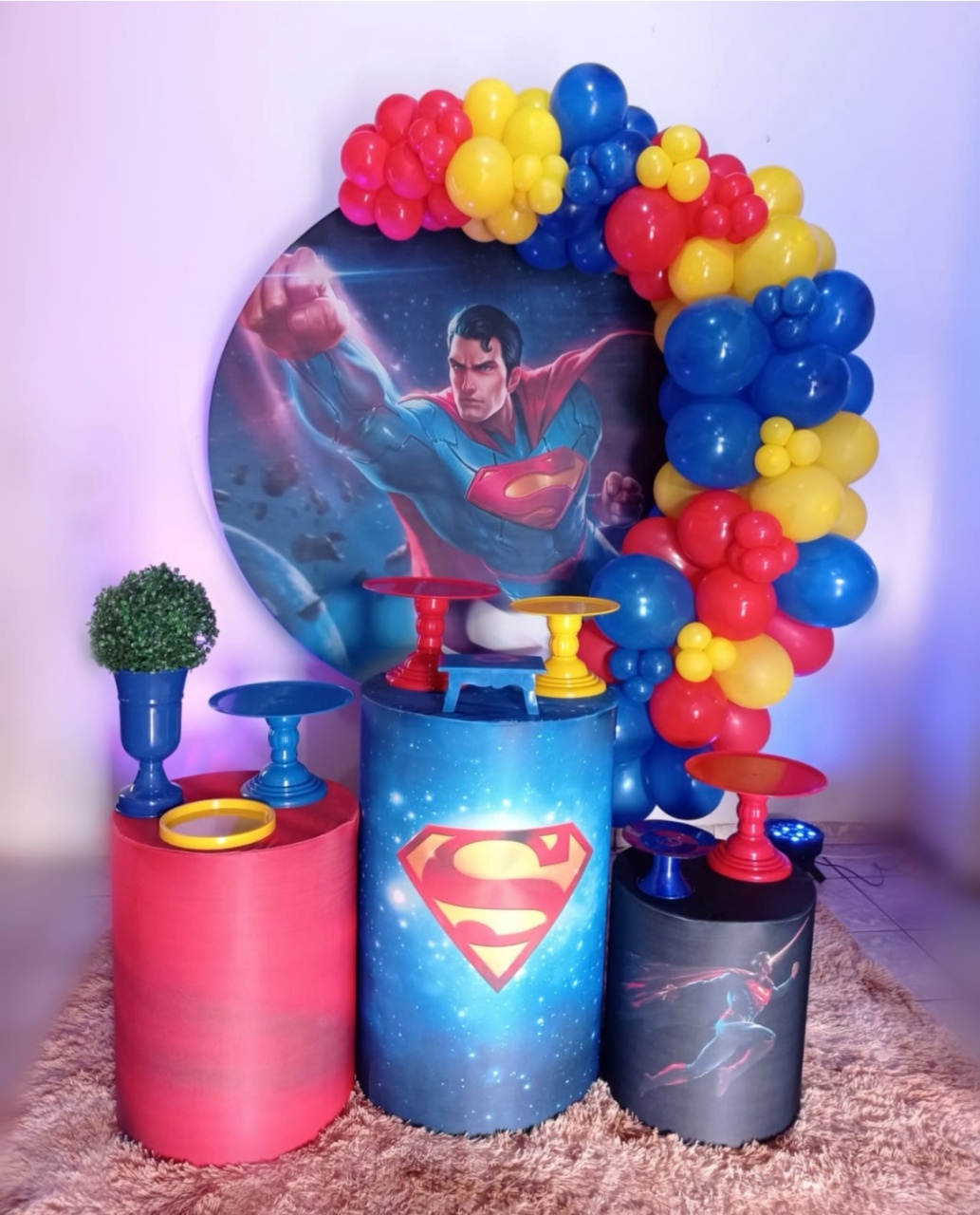 Super Homem - Festa Completa - Kit Festejar Com Balões - PEGUE E MONTE CATALAGO VEM FESTEJAR PALMAS