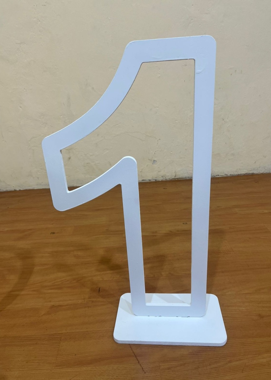 Numero 1 Mdf Branco  - PEGUE E MONTE CATALAGO VEM FESTEJAR PALMAS