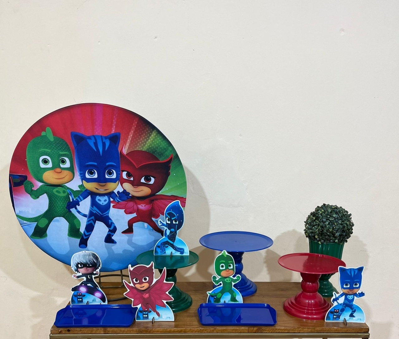 Pj Mask - Mini Festa - Kit Comemore - PEGUE E MONTE CATALAGO VEM FESTEJAR PALMAS