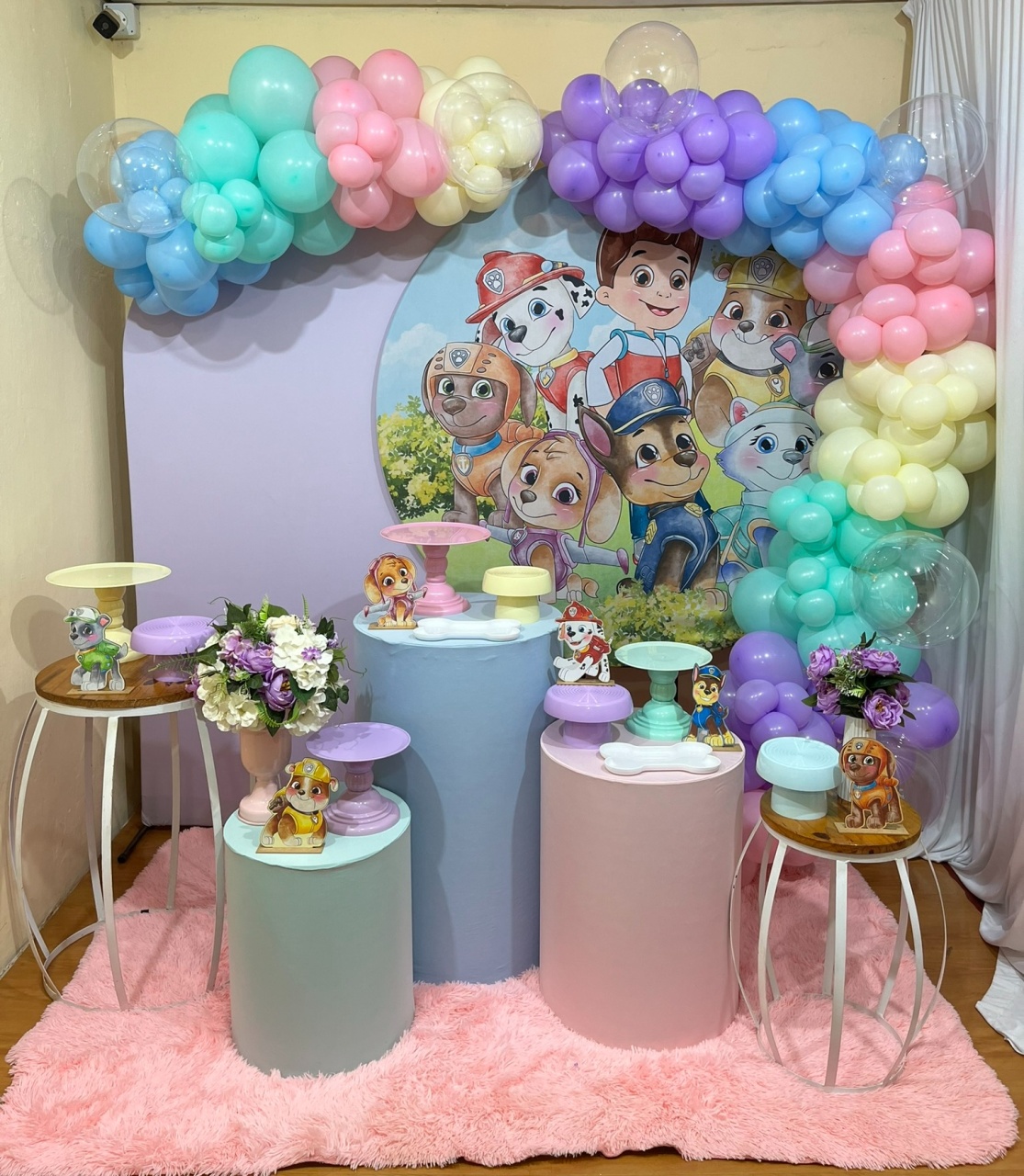 Patrulha Canina Candy - Completa - Kit Festão (Sem Balões)   - PEGUE E MONTE CATALAGO VEM FESTEJAR PALMAS