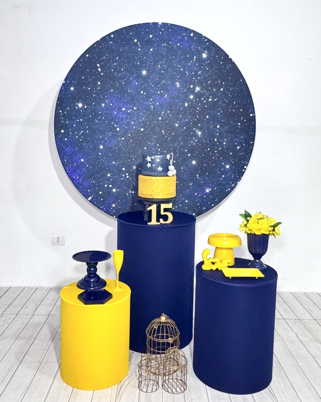 Kit1  Amarelo E Azul - NEW LIFE PEGUE E MONTE