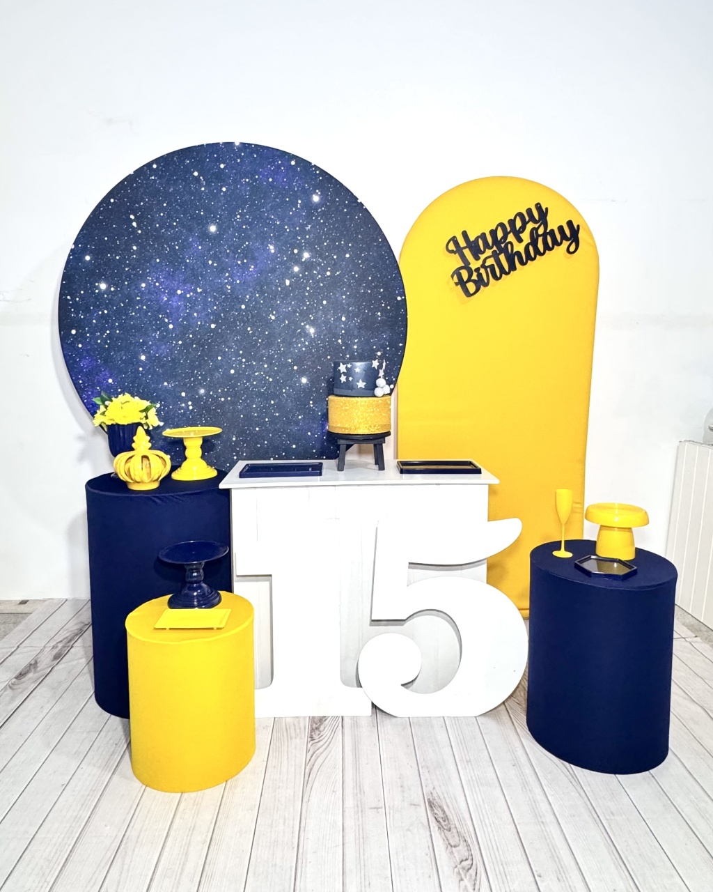 Kit3 Adulto Azul Com Amarelo - NEW LIFE PEGUE E MONTE