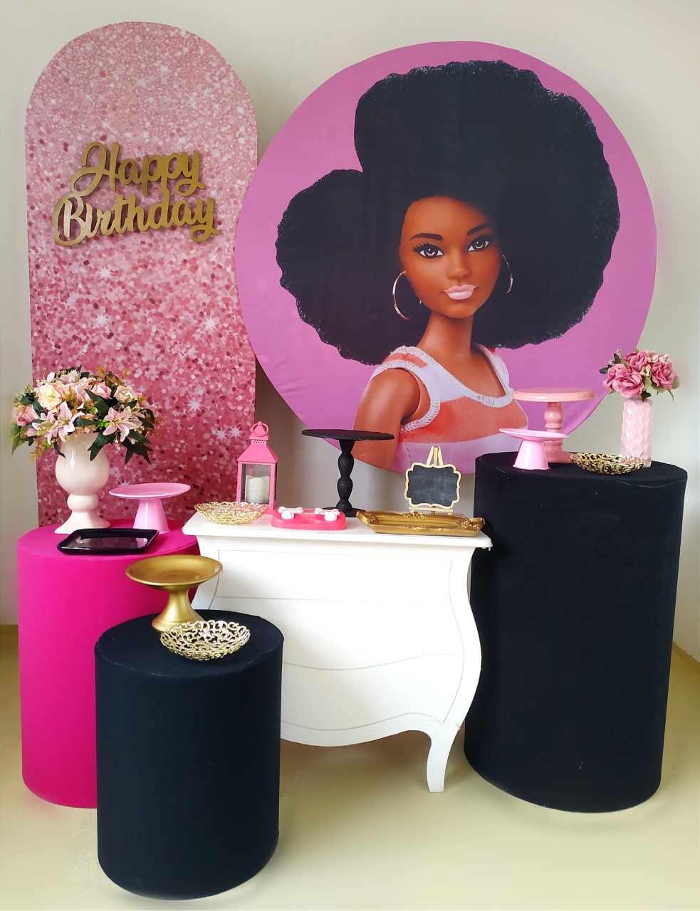 Barbie Negra - Kit Diamante 3 - Beca Decorações