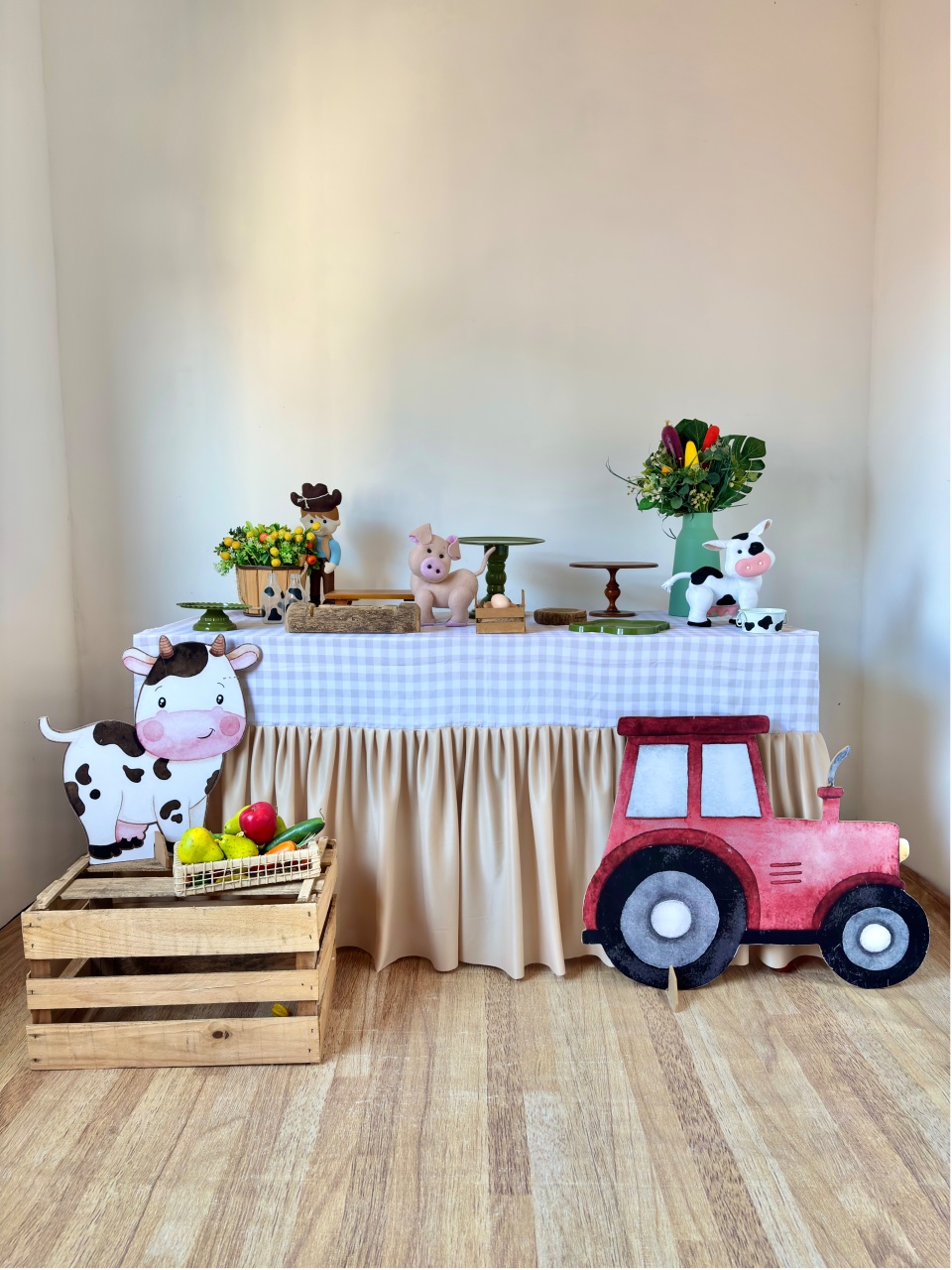 Fazendinha Na Mesa Babado - Beca Decorações