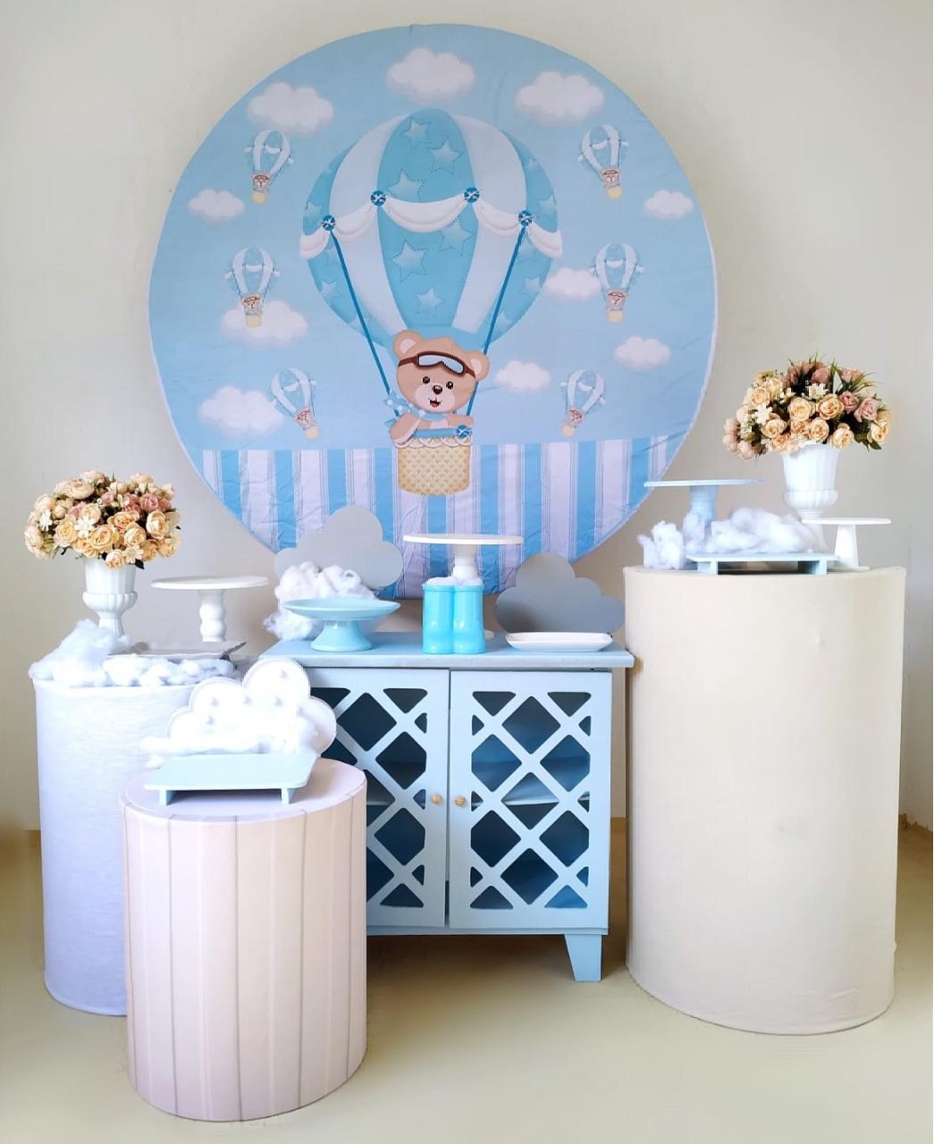 Ursinho Baloeiro - Kit Ouro - Beca Decorações