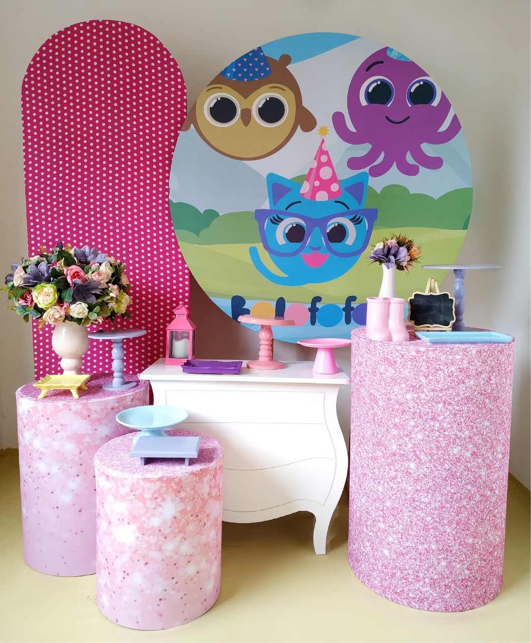 Bolofofo Menina 1 - Kit Diamante  - Beca Decorações