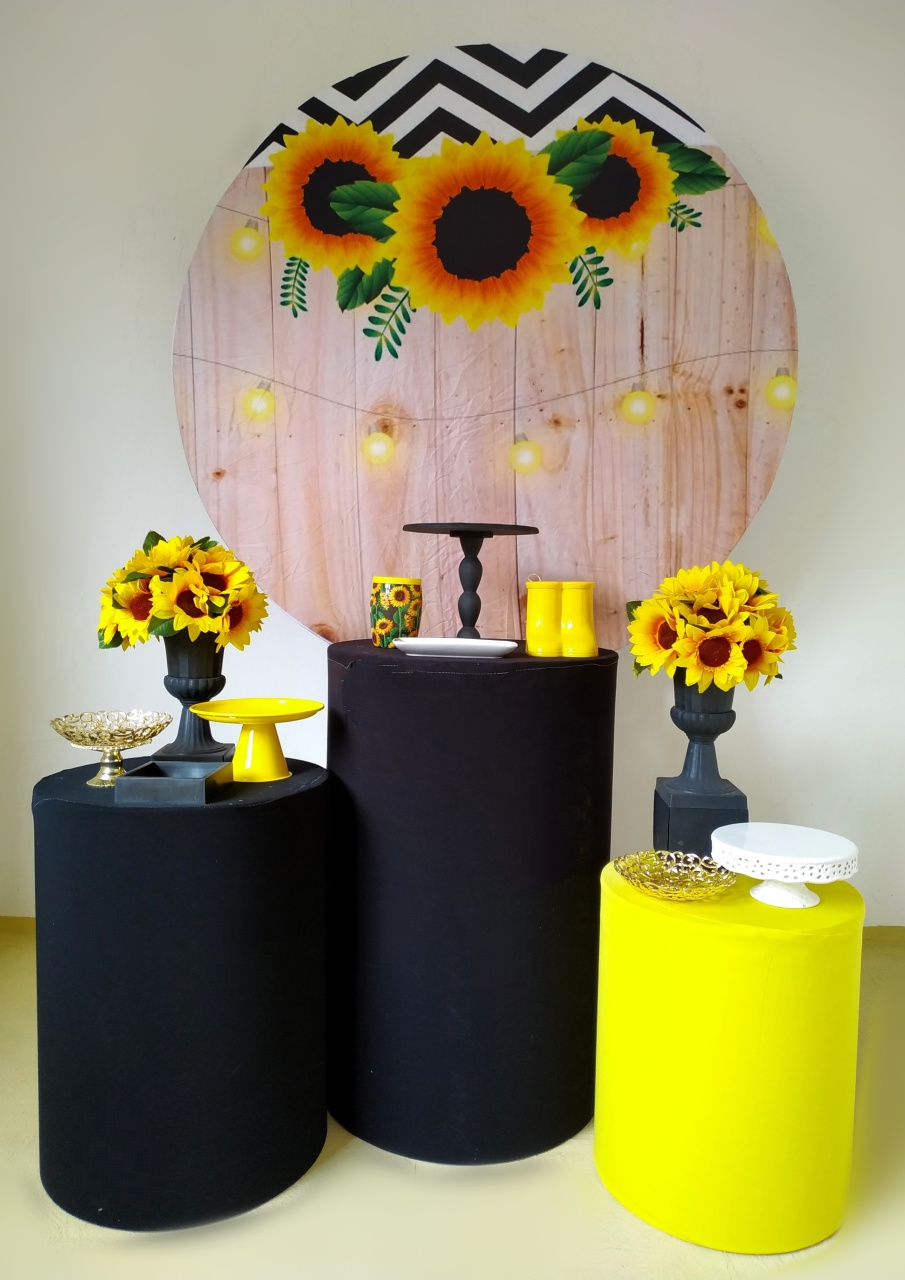 Girassol - Kit Prata 1 - Beca Decorações