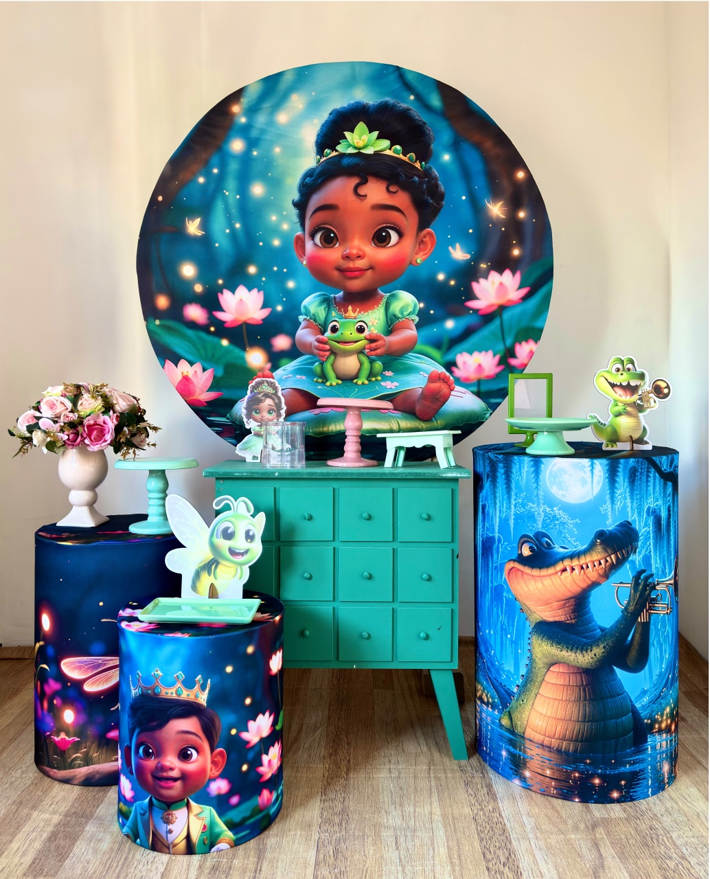29. A Princesa E O Sapo Baby ( Kit Ouro) - Beca Decorações