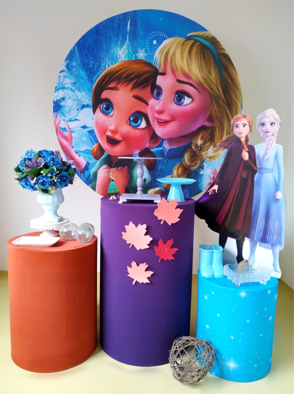 Frozen Roxo - Kit Prata - Beca Decorações