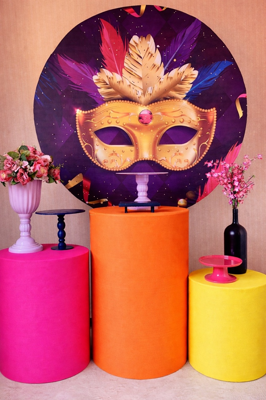 Máscara Carnaval (Kit Prata) - Beca Decorações