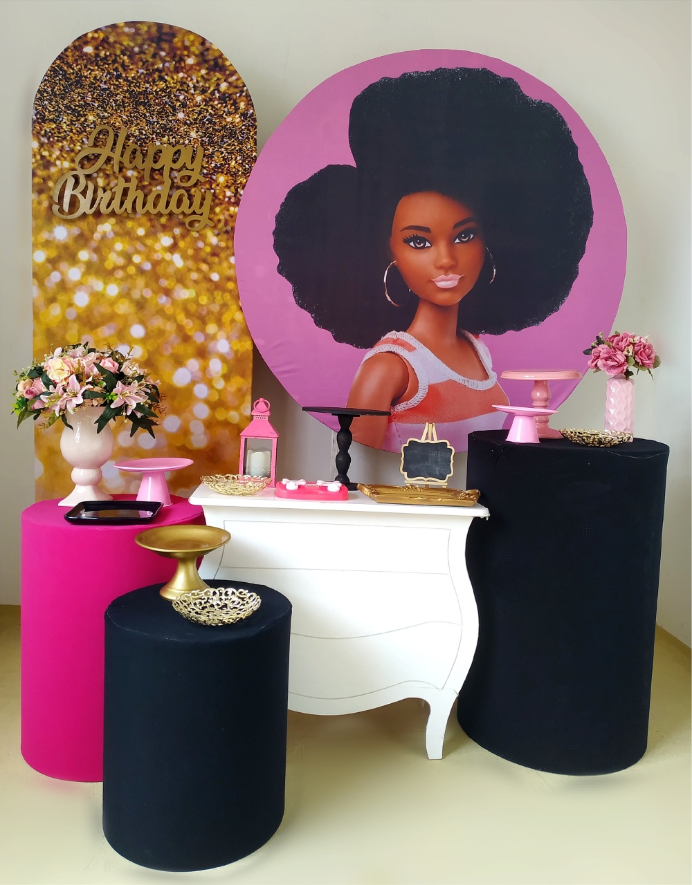 Barbie Negra - Kit Diamante 2 - Beca Decorações