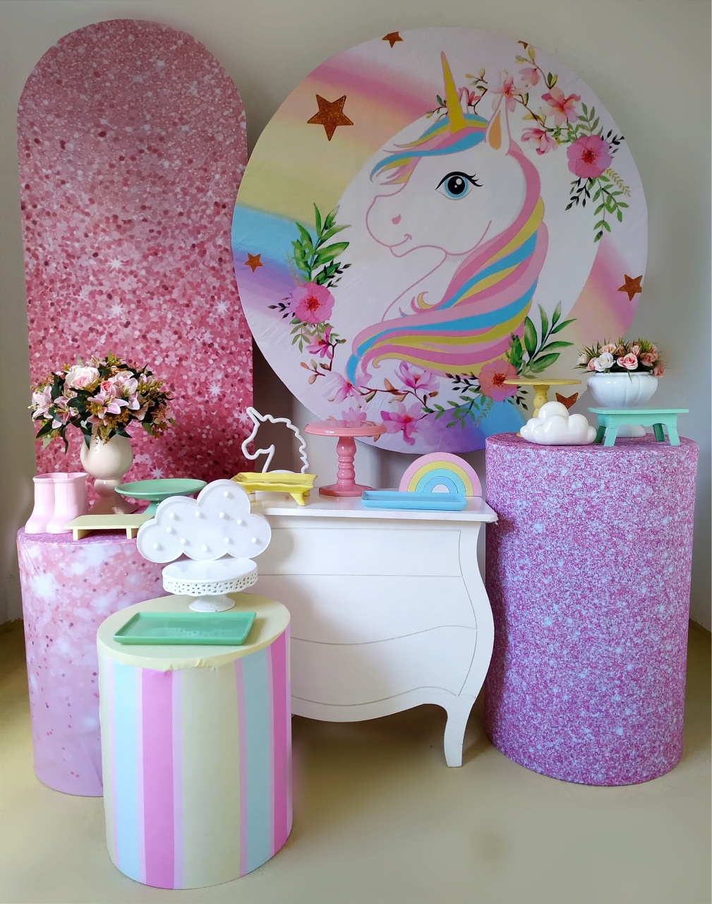 Unicórnio - Kit Diamante  - Beca Decorações