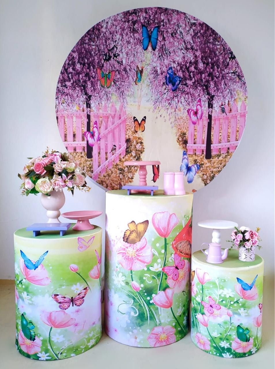 Jardim Borboleta 2 - Kit Prata - Beca Decorações
