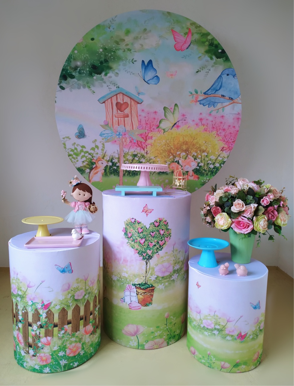 Jardim (Kit Prata) - Beca Decorações