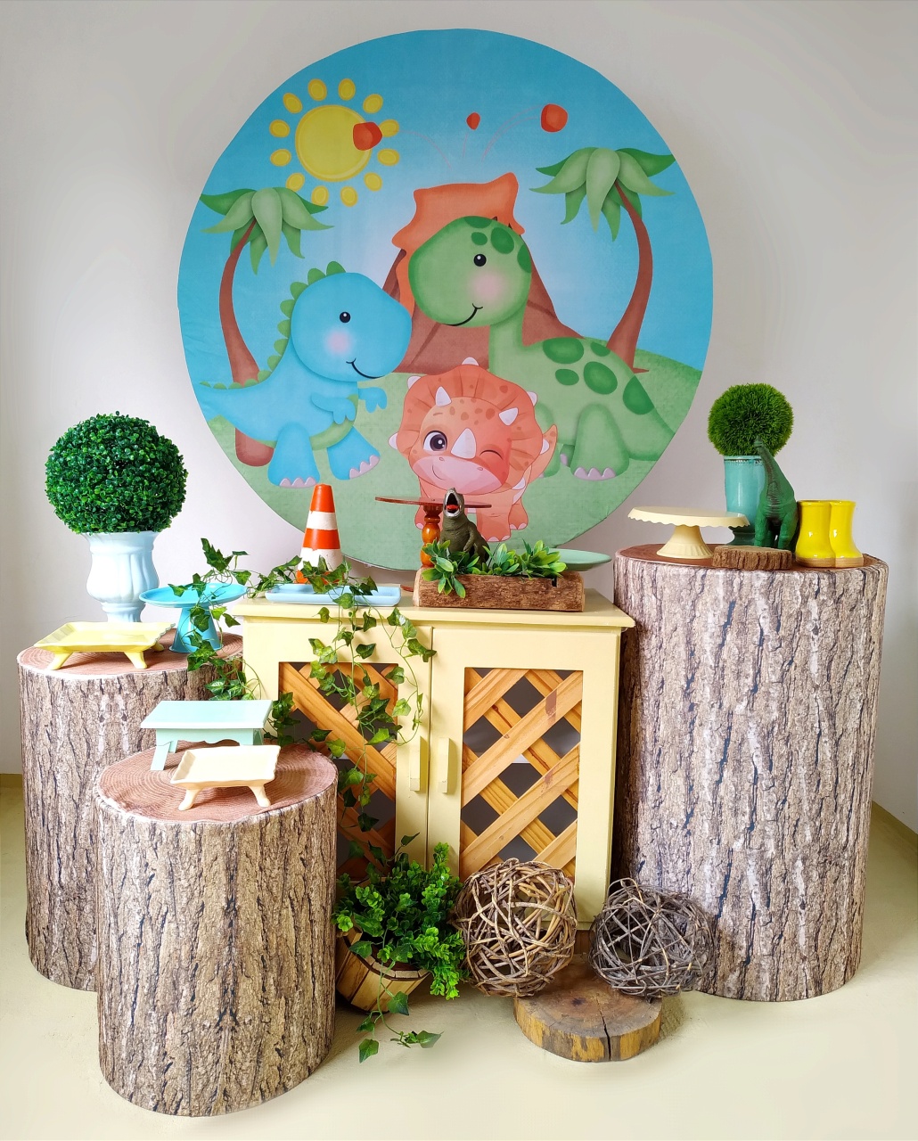 Dino Baby - Kit Ouro  - Beca Decorações
