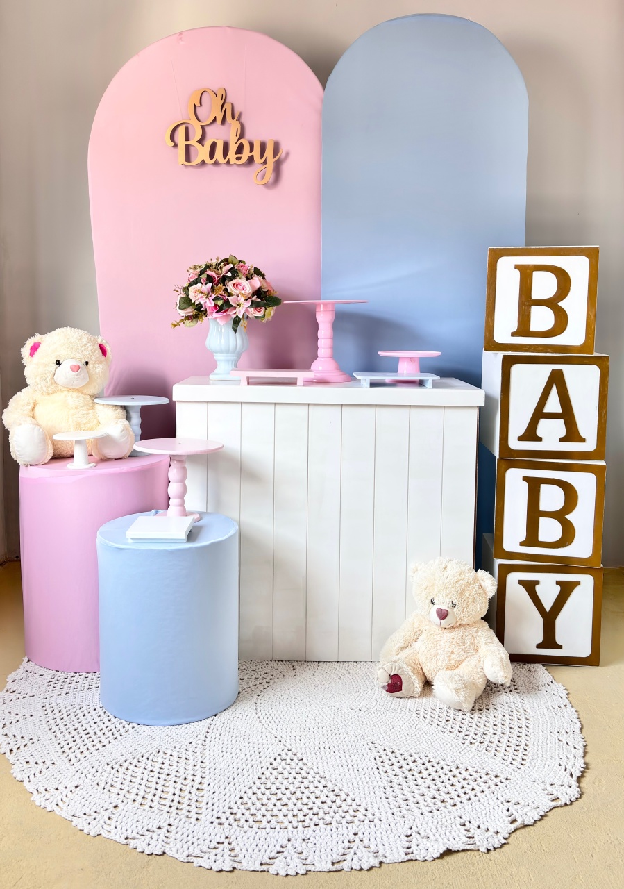 Baby Azul E Rosa - Beca Decorações