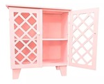 Cômoda Treliça 2 Portas Rosa Bebê (Locação) - imagem 2