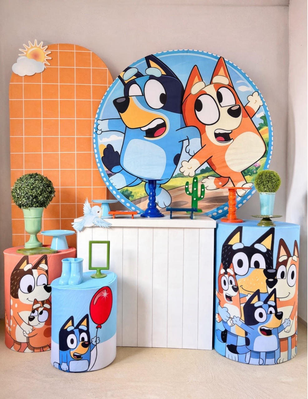 5. Bluey E Bingo (Kit Diamante 2) - Beca Decorações