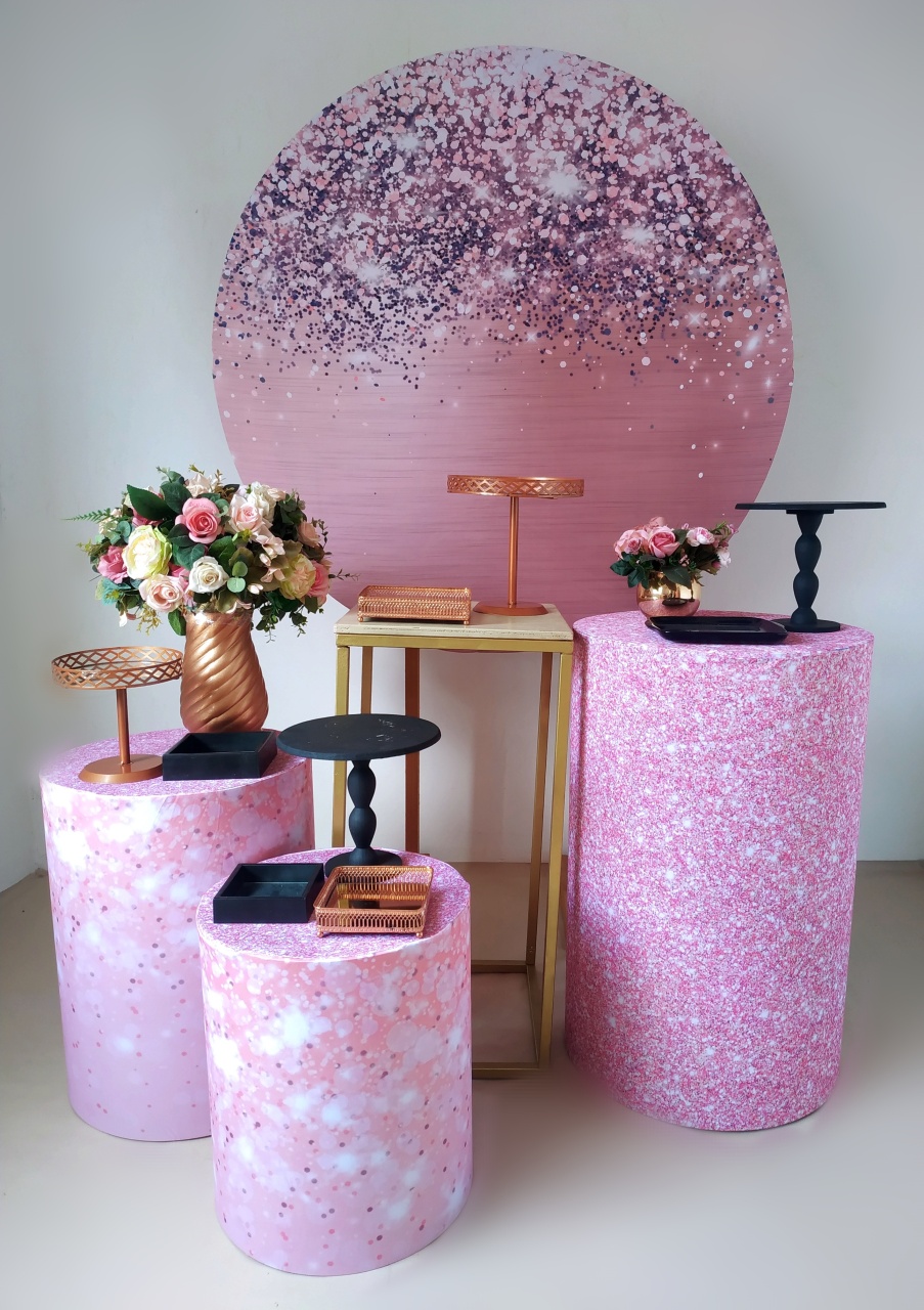 Glitter Rosê - Kit Ouro - Beca Decorações