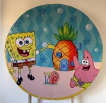 Painel Redondo Bob Esponja - imagem 1