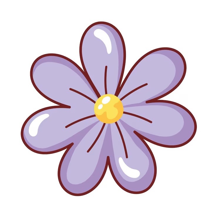 Flor Lilás  - Beca Decorações