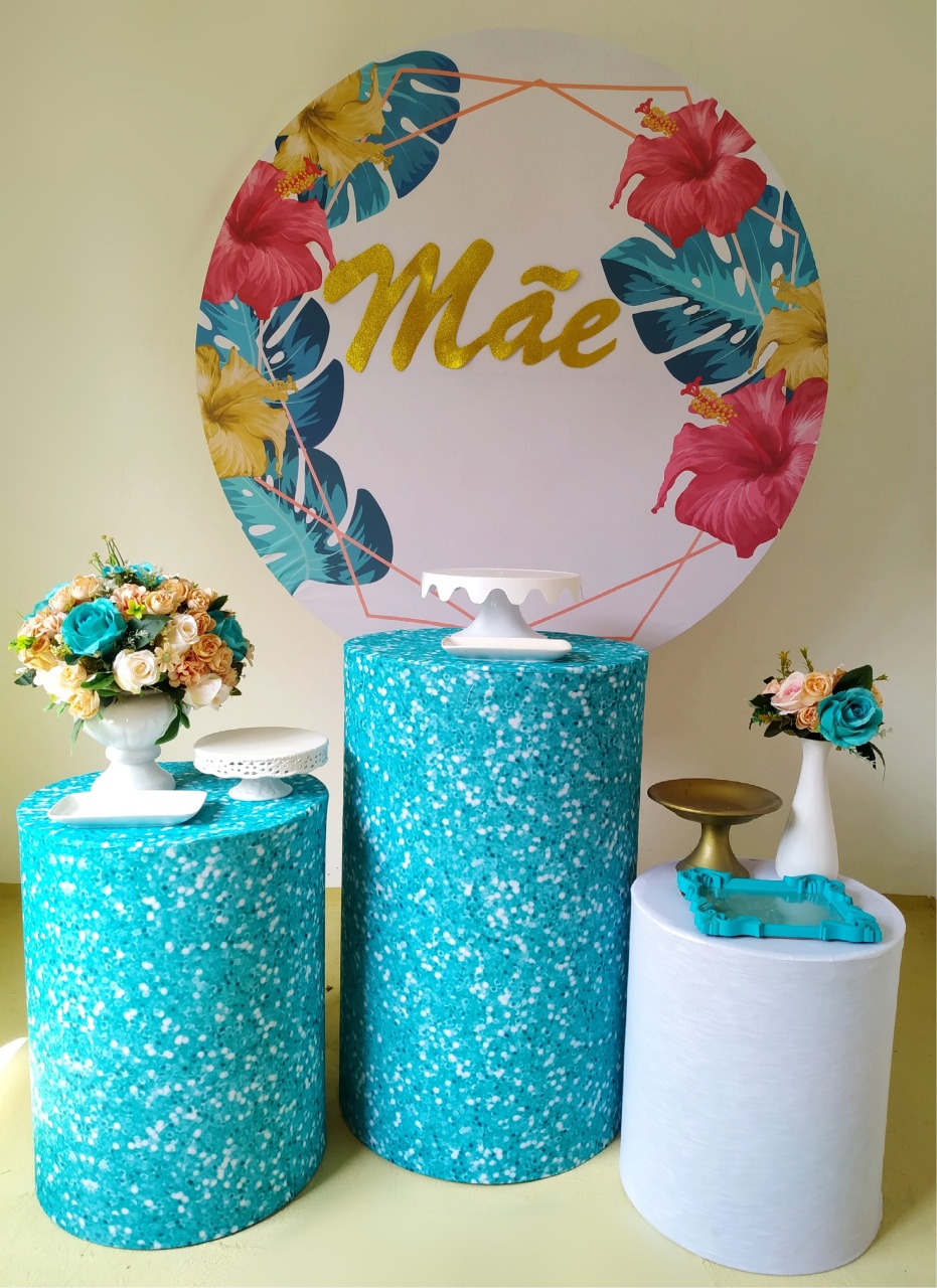 Dia das Mães Tiffany - Kit Prata - Beca Decorações