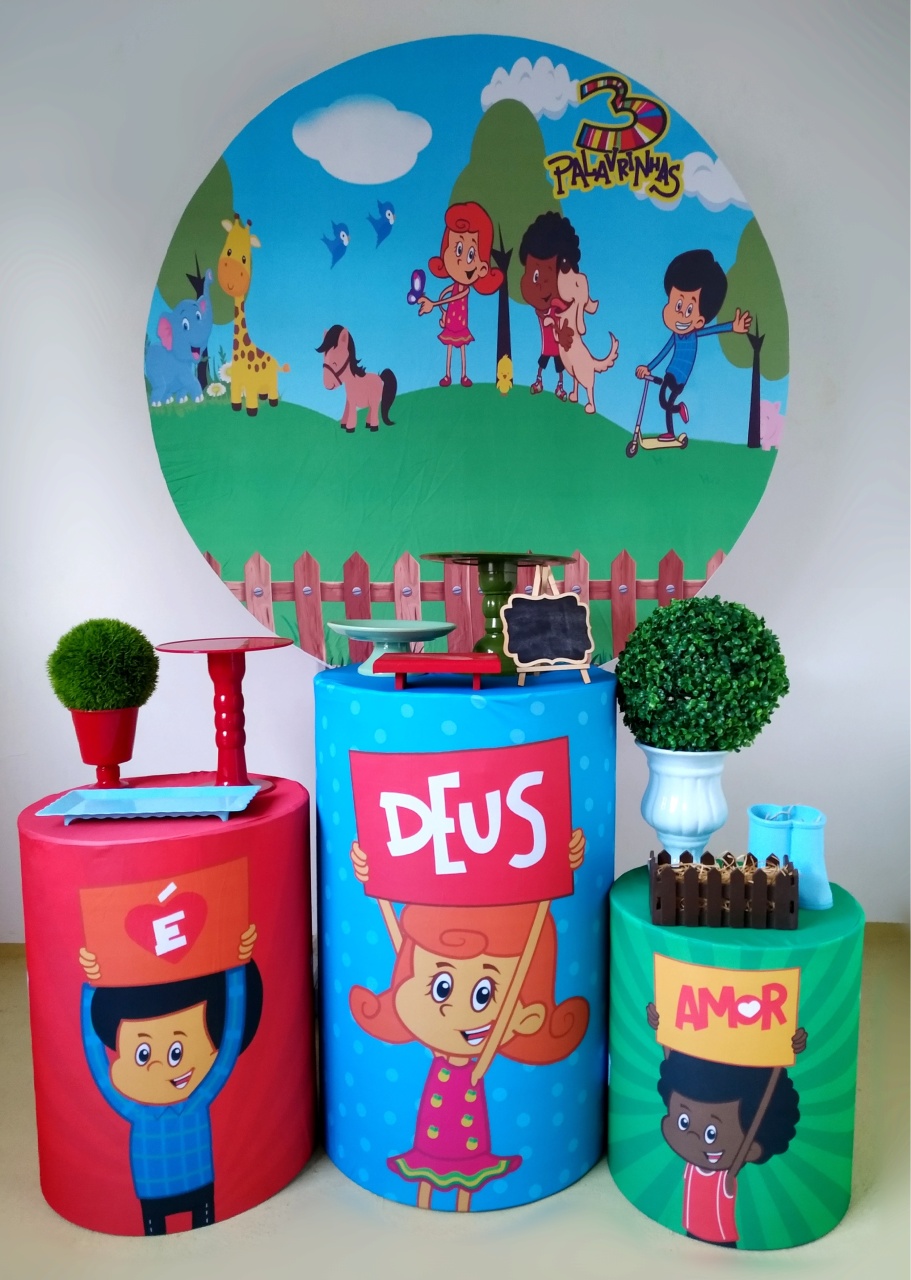 3 Palavrinhas (Kit Prata)   - Beca Decorações