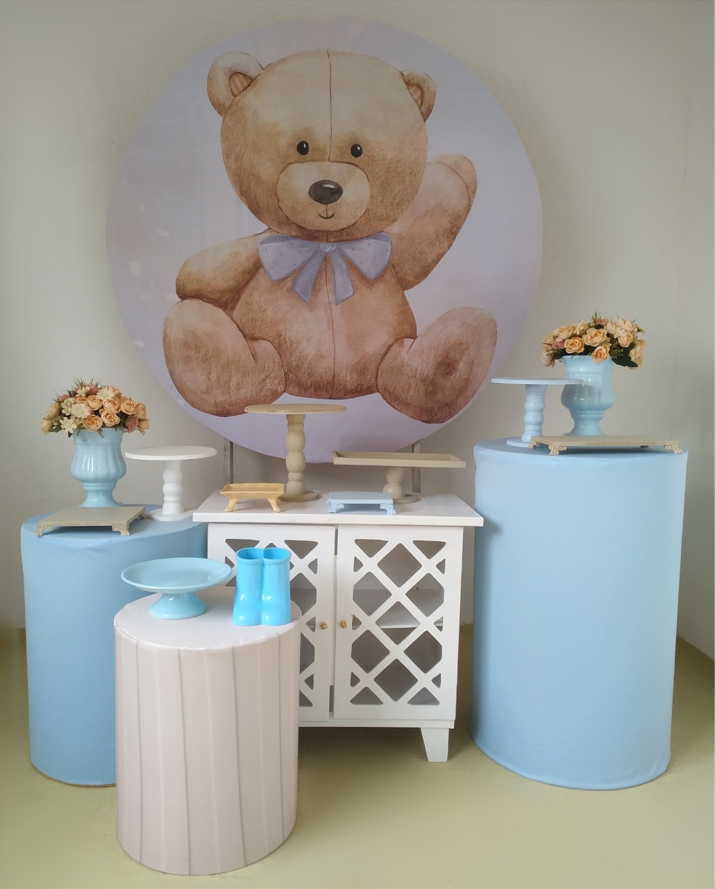 Chá de Bebê Urso - Kit Ouro - Beca Decorações