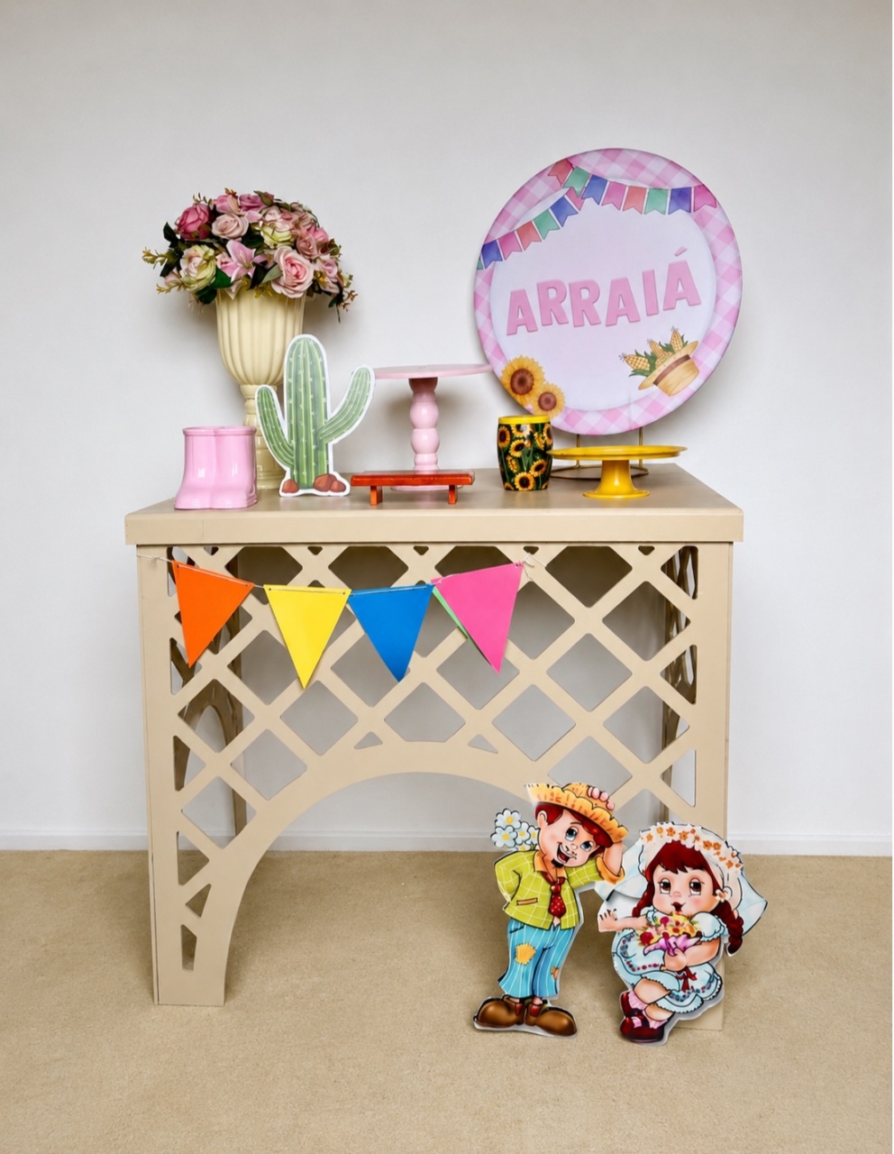 Arraiá Rosa (Mini Kit) - Beca Decorações
