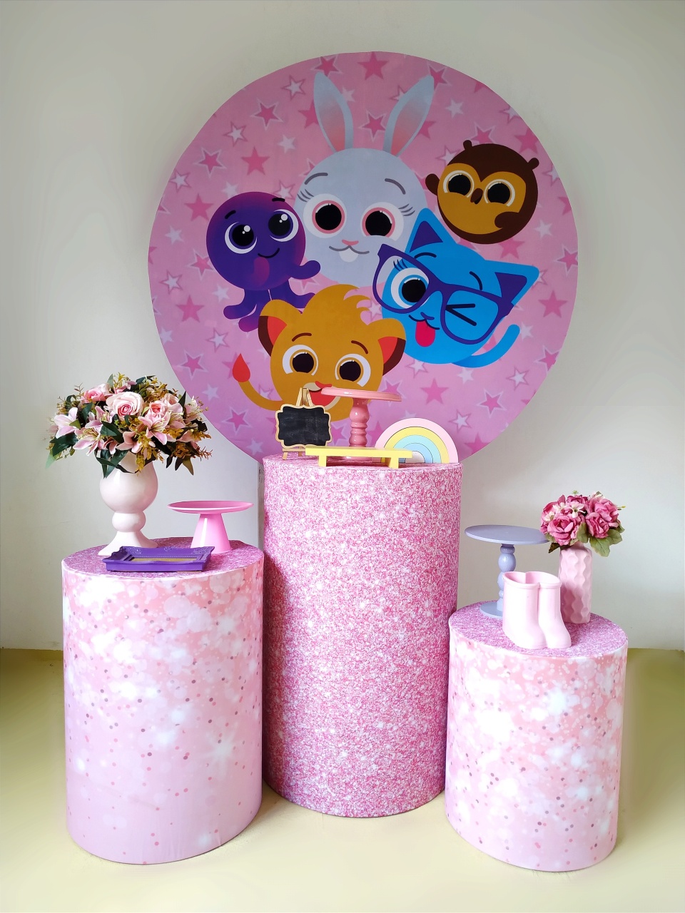 Bolofofo Menina 2 - Kit Prata - Beca Decorações