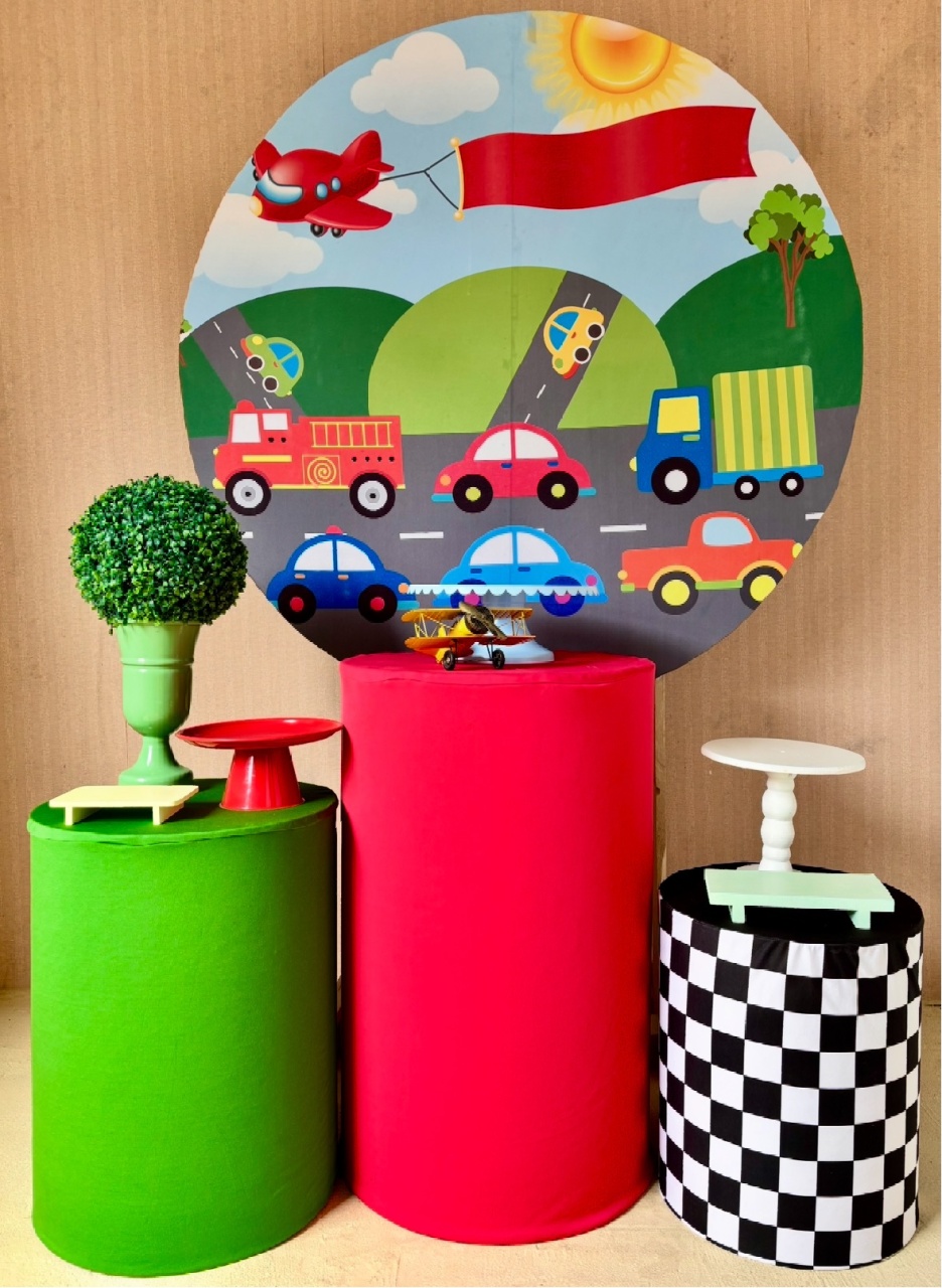Carrinhos ( Kit Prata) - Beca Decorações