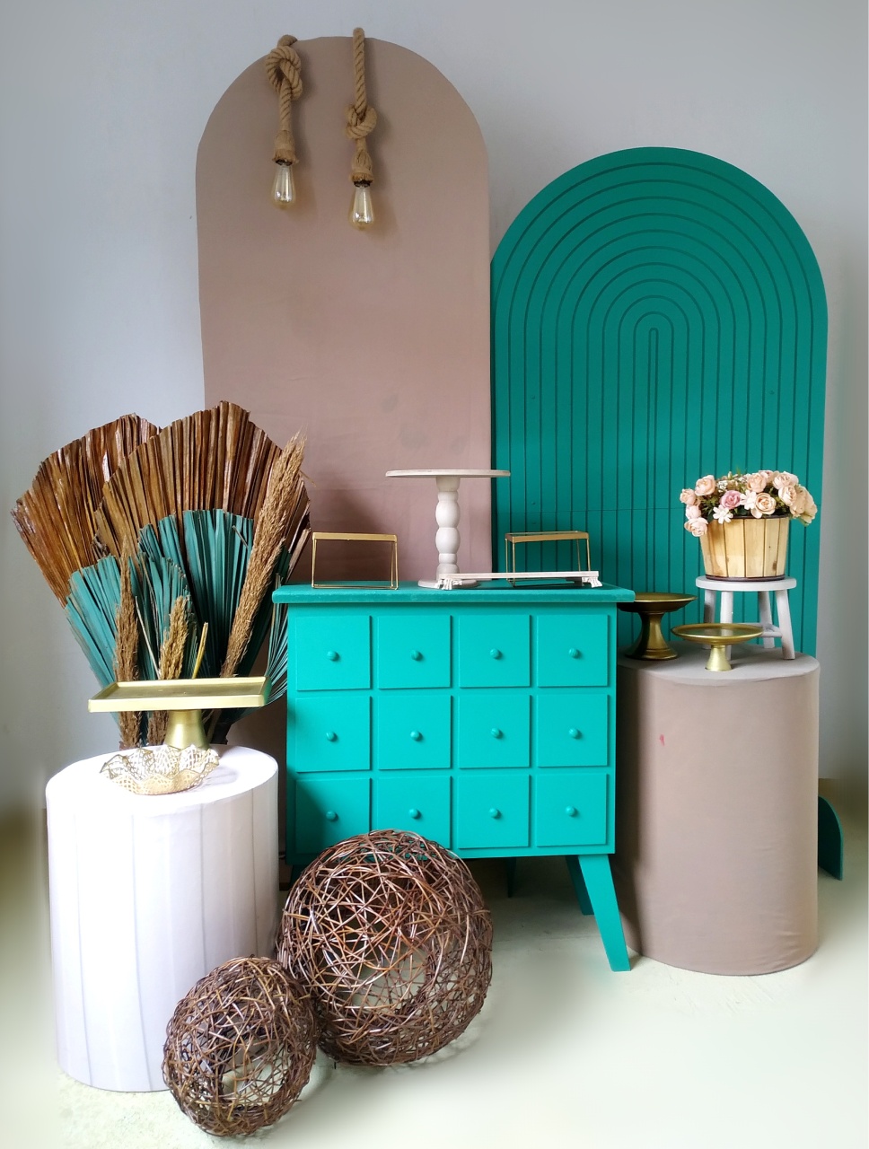 Adulto Verde E Bege  - Beca Decorações