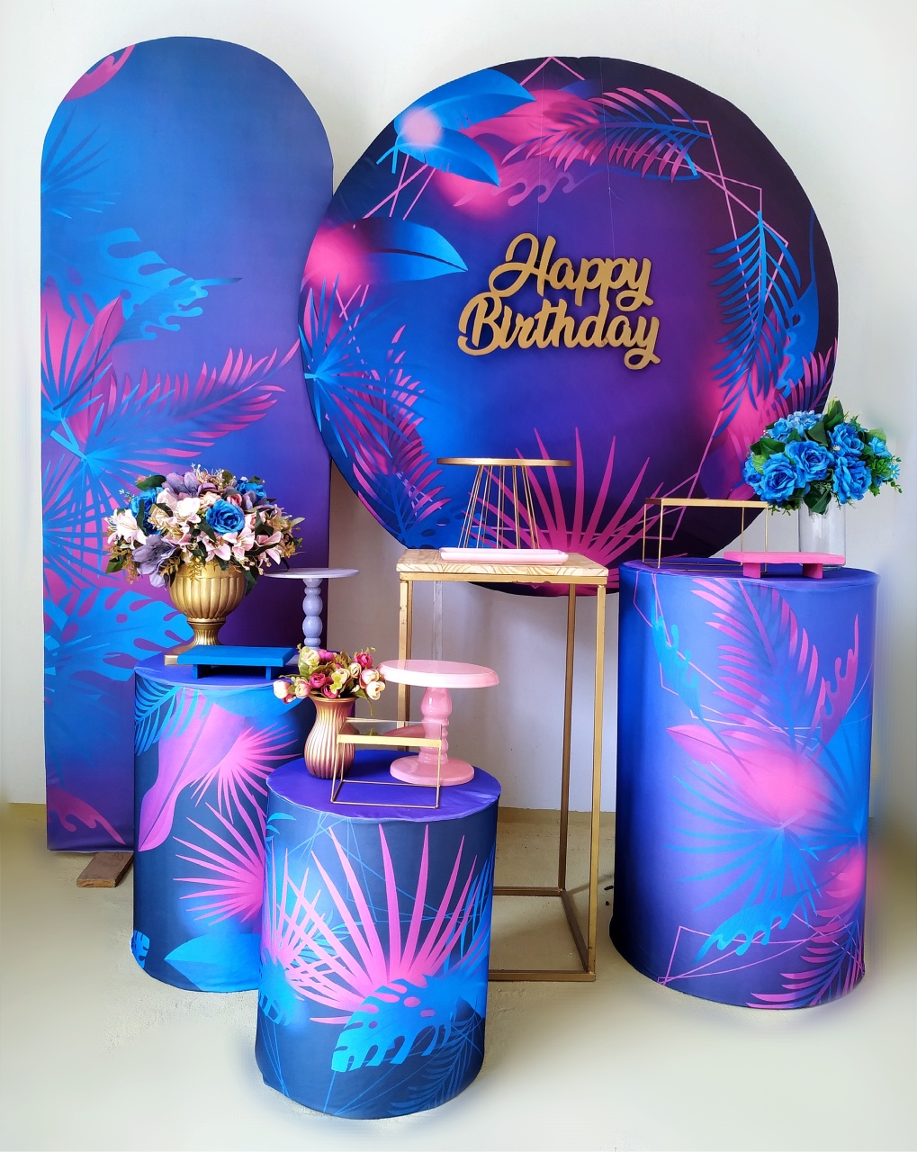 Tropical Lilás - Kit Diamante - Beca Decorações