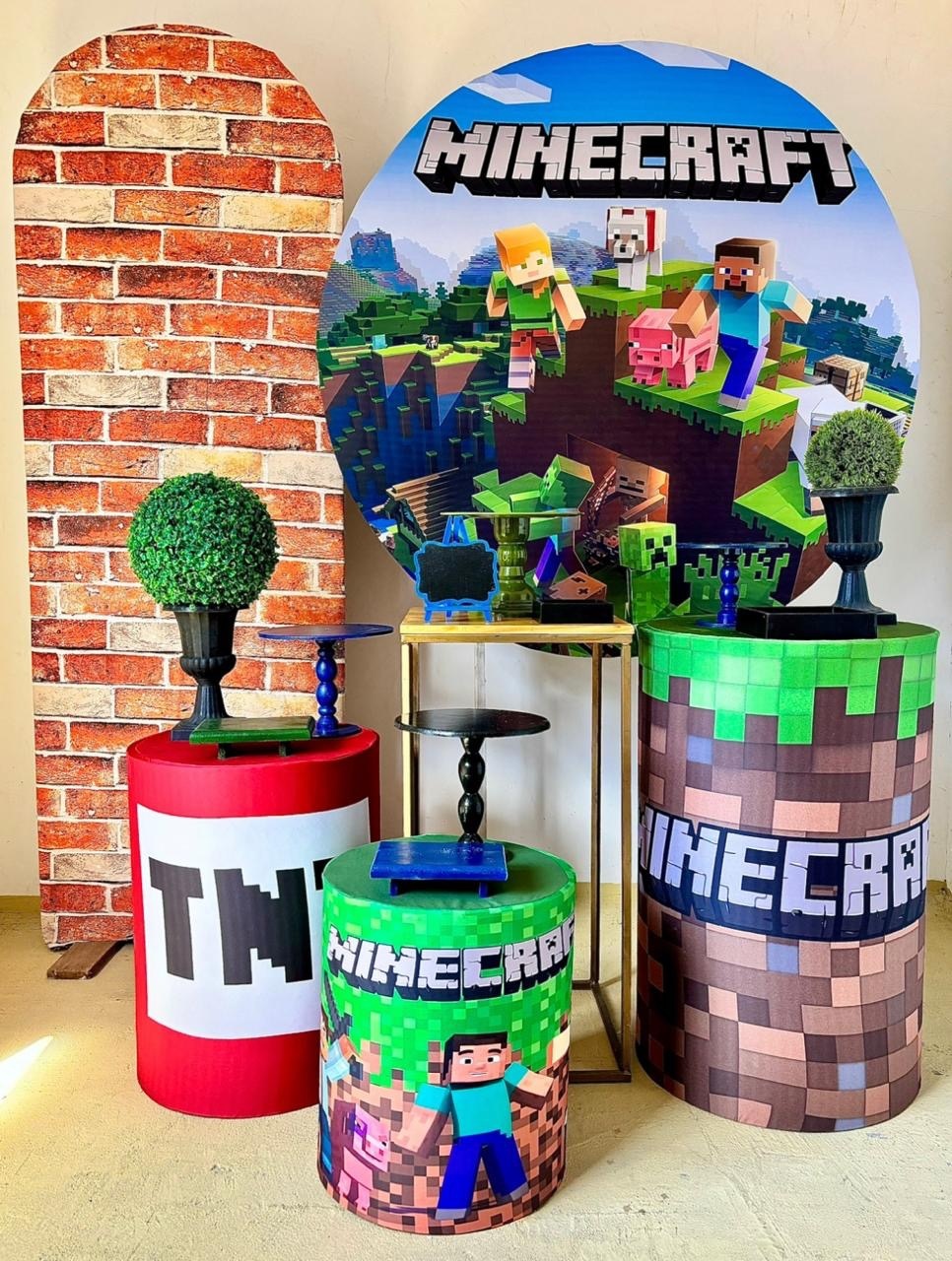 Minecraft - Kit Diamante  - Beca Decorações