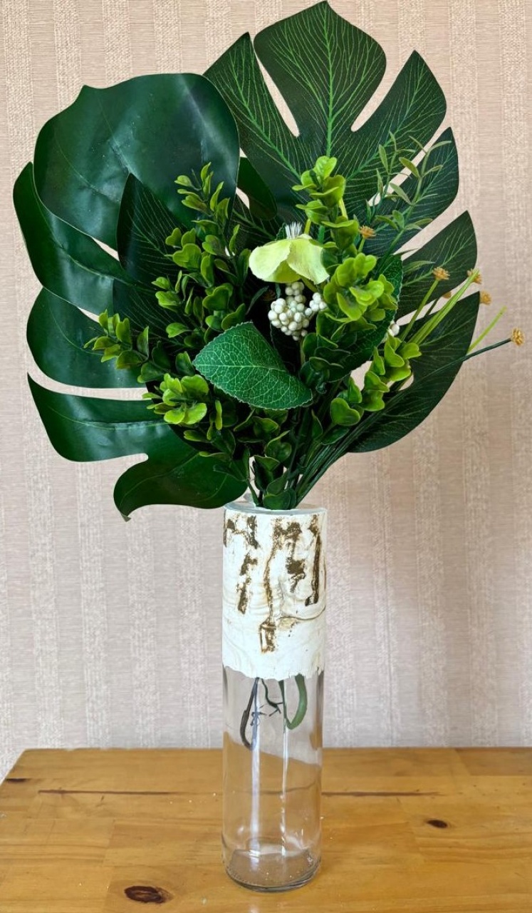 Arranjo Centros de Mesa Garrafa Com Gesso (Locação) - Beca Decorações