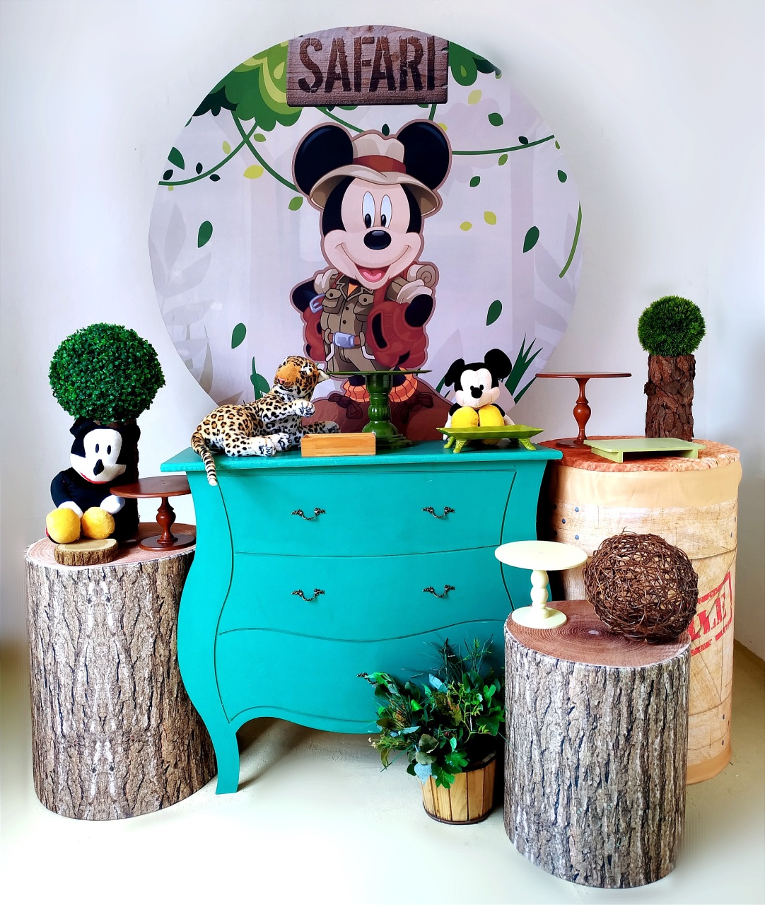 Safari Do Mickey - Kit Ouro  - Beca Decorações