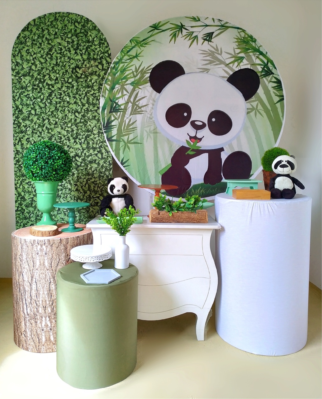 Panda - Kit Diamante  - Beca Decorações