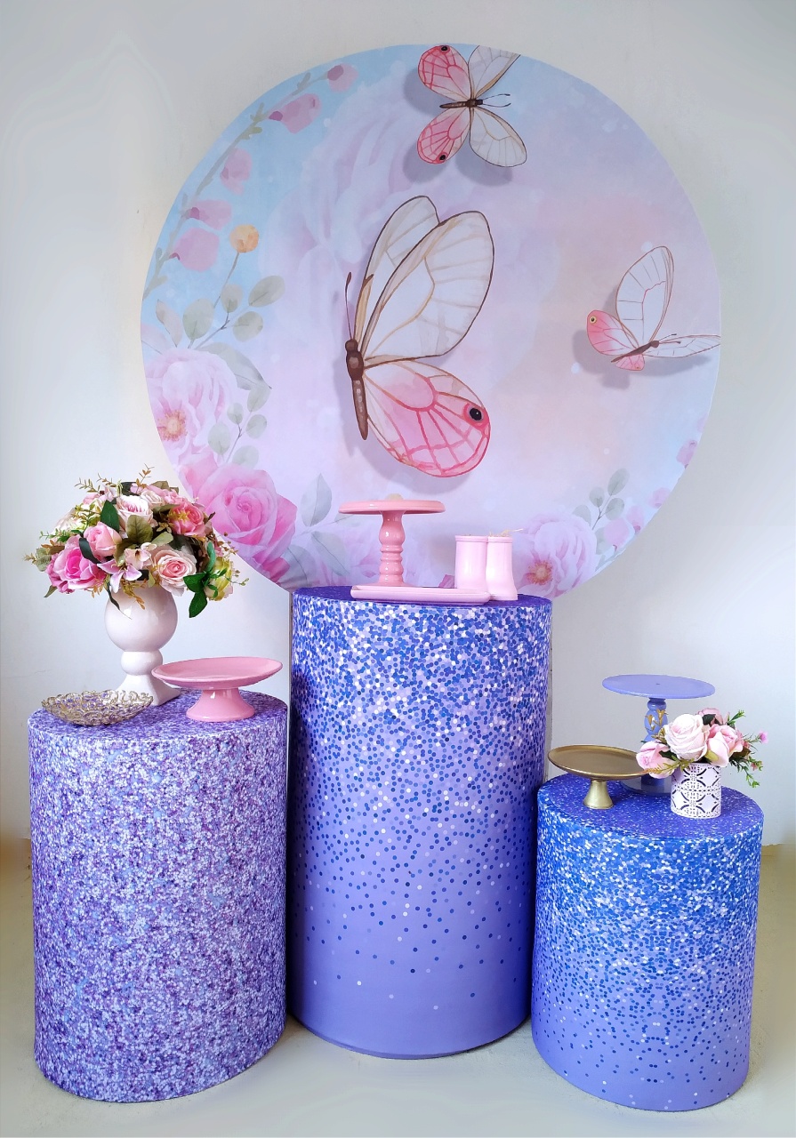 Borboleta ( Kit Prata 2) - Beca Decorações