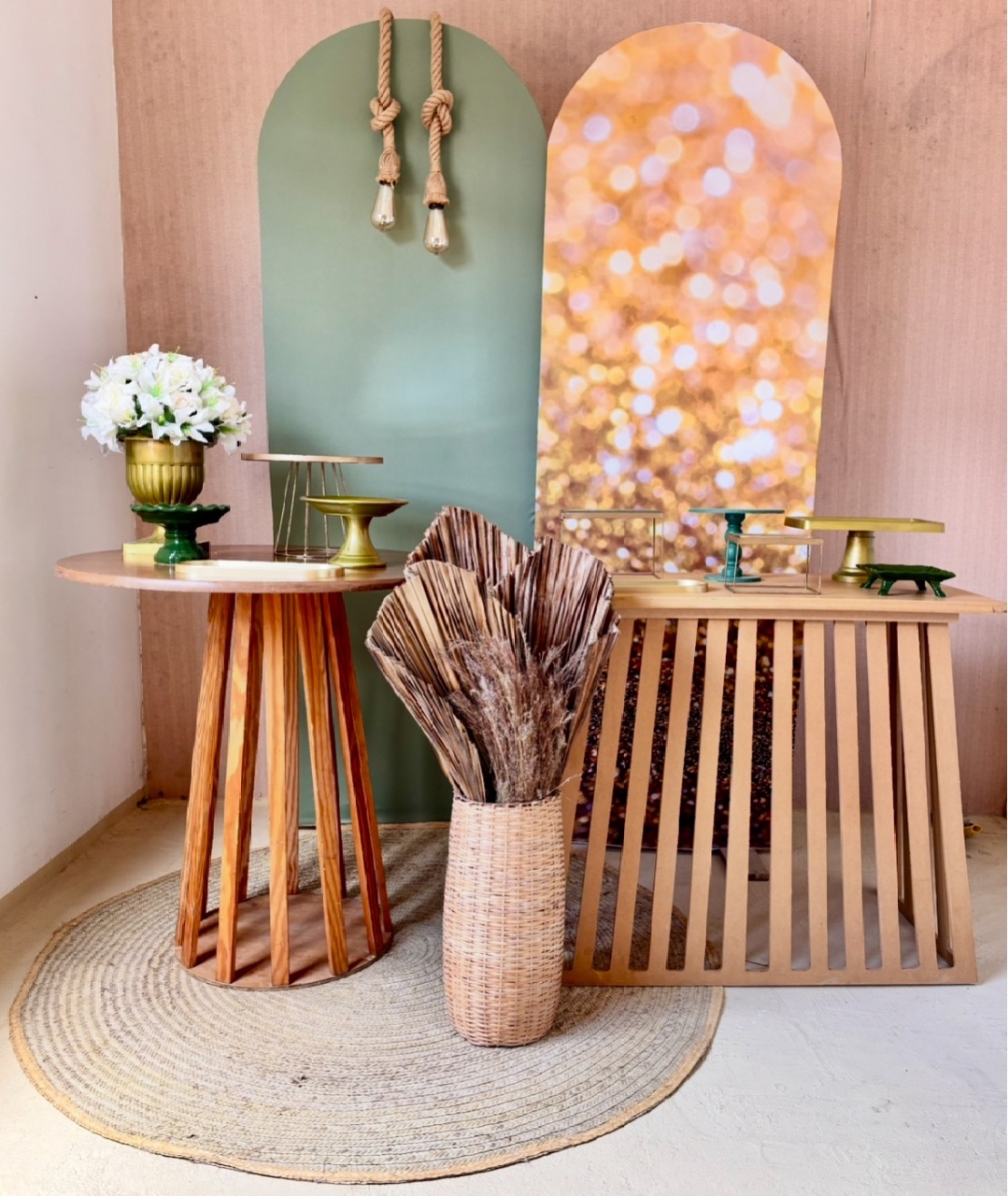 Verde E Dourado ( Composição) - Beca Decorações