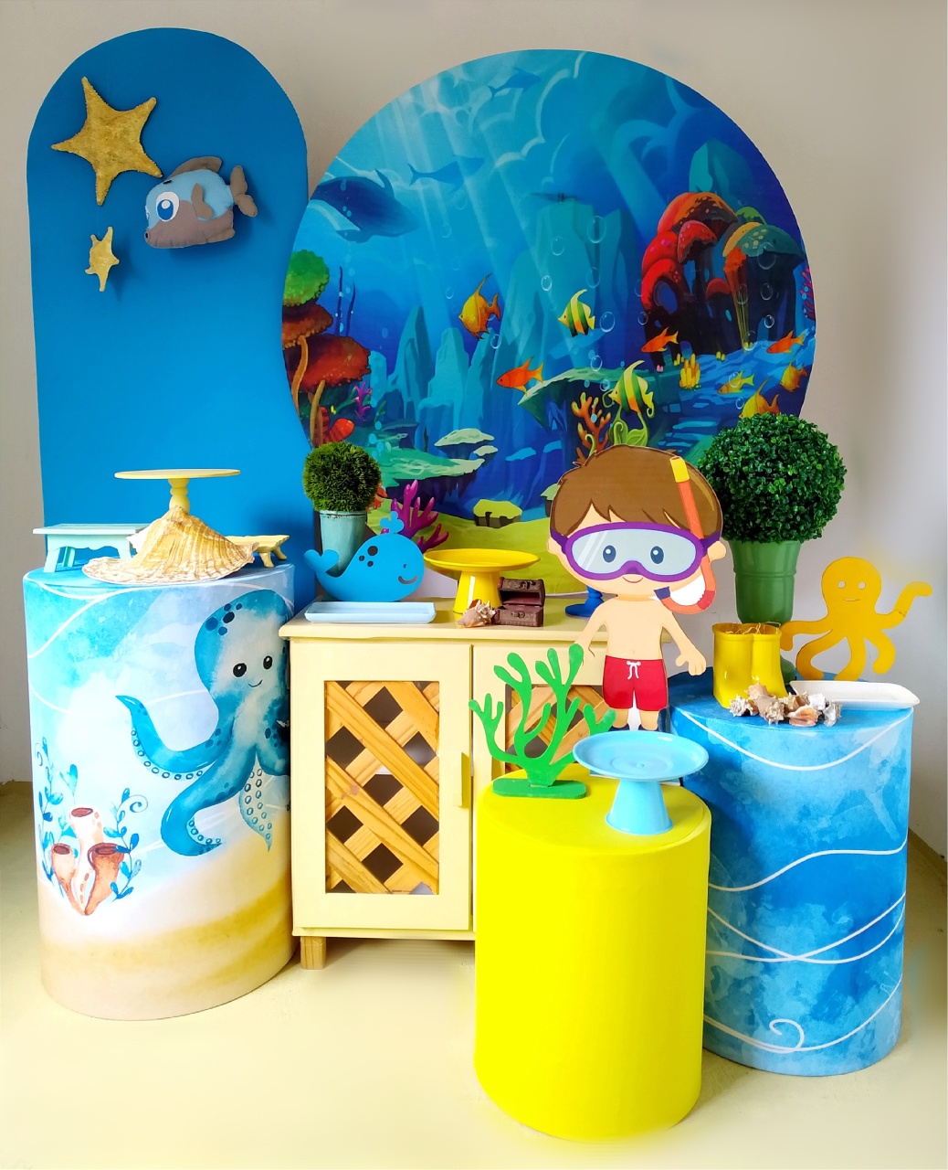 Fundo Do Mar - Kit Diamante - Beca Decorações