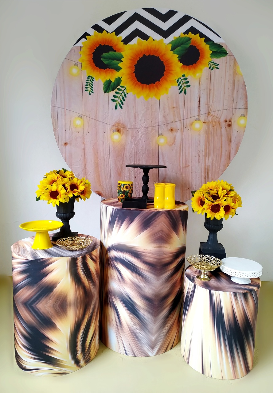 Girassol - Kit Prata 2 - Beca Decorações