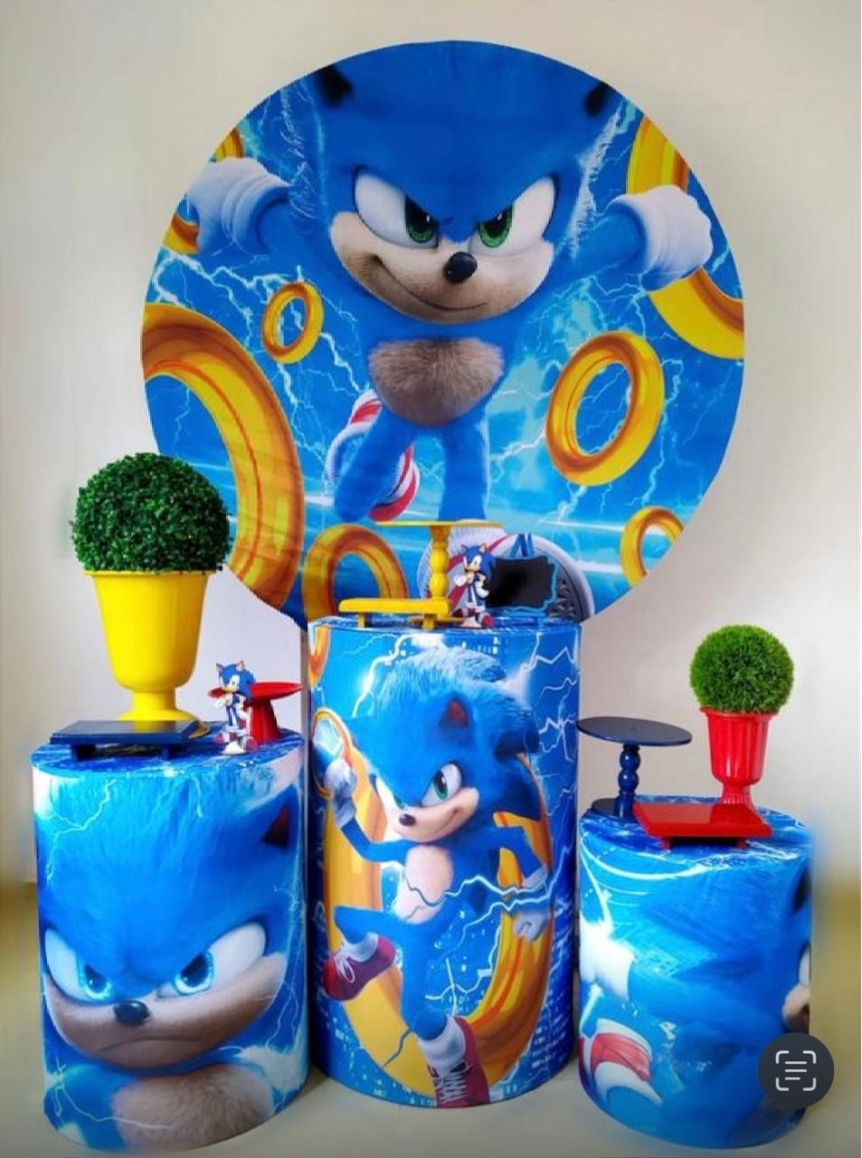 Sonic- Kit Prata - Beca Decorações