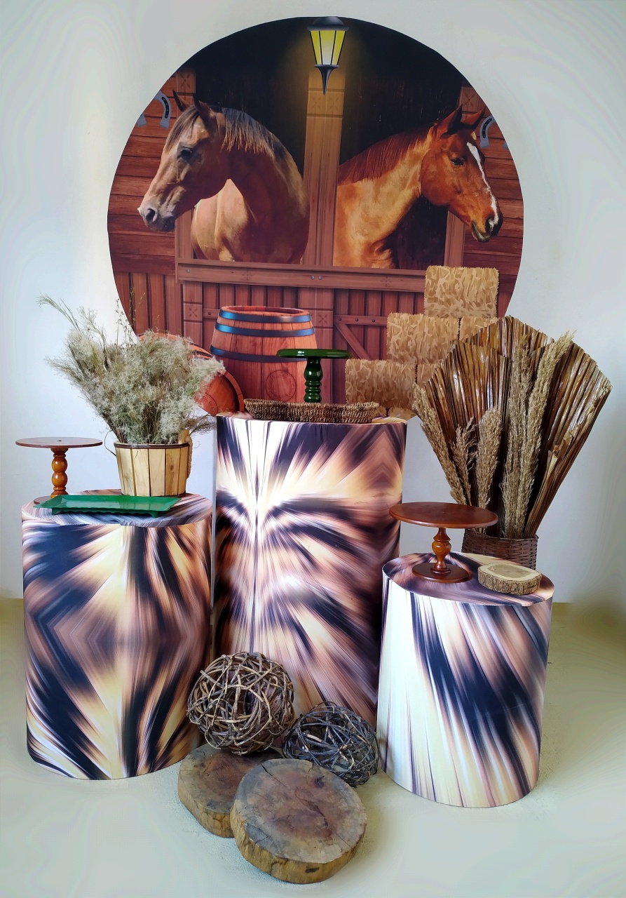 Cavalos - Kit Prata  - Beca Decorações