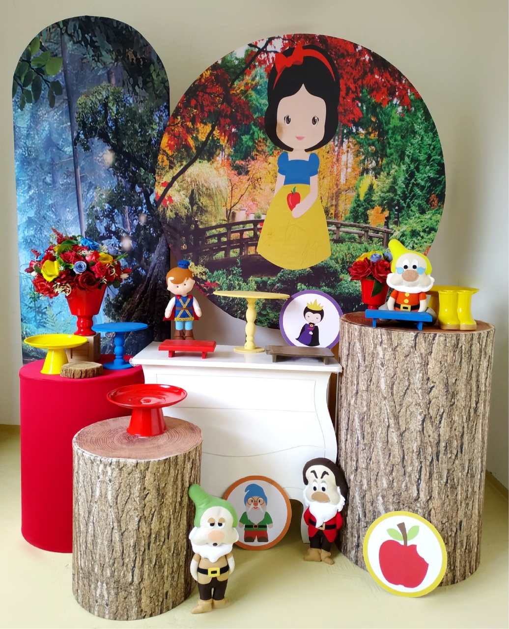 Branca de Neve Cute (Kit Diamante) - Beca Decorações