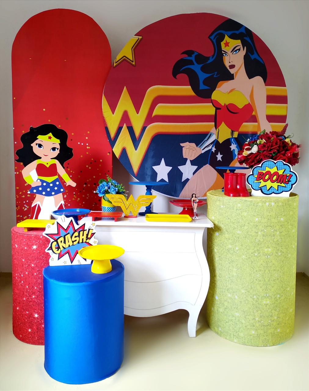 Mulher Maravilha - Kit Diamante  - Beca Decorações